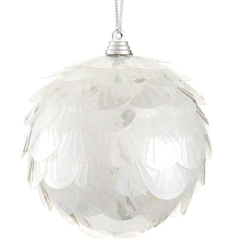 Bangle Ball Ornament, 4" (Iridescent)