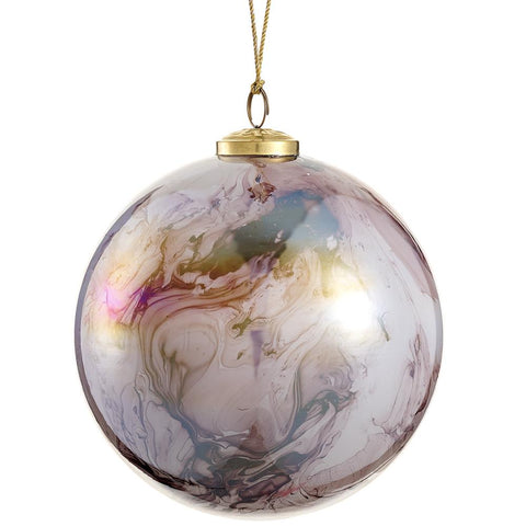Glass Ball Ornament, 6" (Purple)