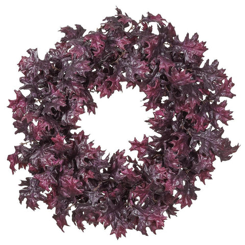 30" Oak Leaf Wreath, Purple (Two Tone)