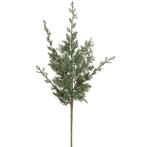 Pearl Cedar Spray, 22" (Green Pearl)