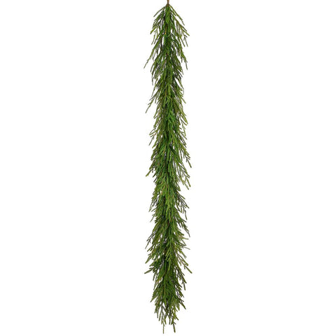Soft PE Cypress Double Garland, 6' (Green)