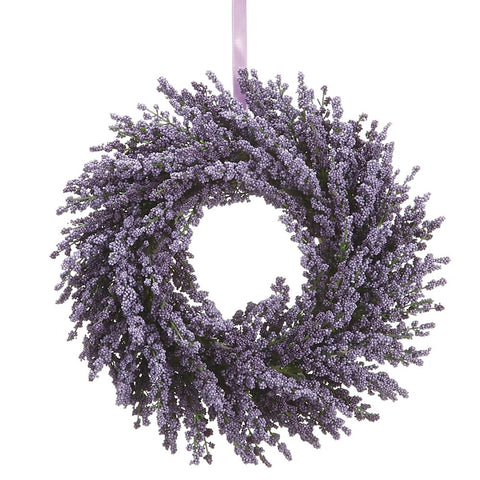 Lavender Wreath (Two Tone Lavender), 13"