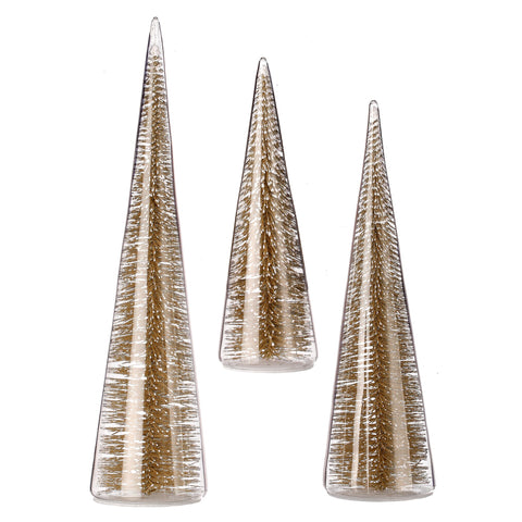 Bristle in Glass Trees Set, 7-13" (5 styles - sold individually)