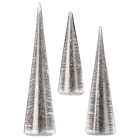 Bristle in Glass Trees Set, 7-13" (5 styles - sold individually)