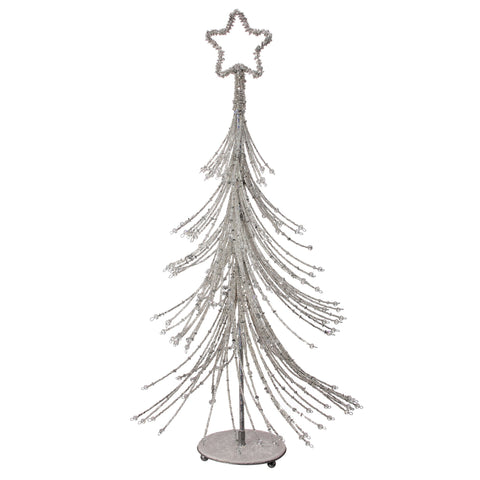 Glitter w/Bead And Star Tree, 20"