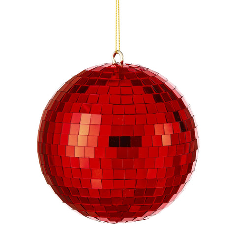Disco Mirror Ball Ornament, 6"