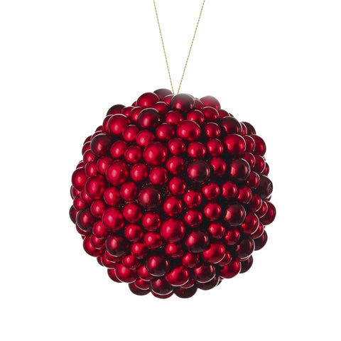 Shiny Berry Ball Ornament, 4.5"