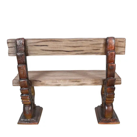 Large Rustic Garden Bench Decoration, 52"