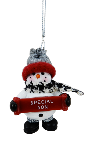 2.5" Snowman Ornament - Special Son