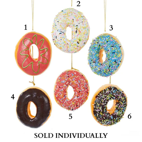 Foam Donut Ornaments (6 Styles – Sold individually)