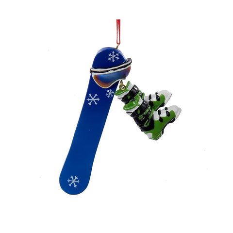Snowboard Ornament For Personalization, 4.5"