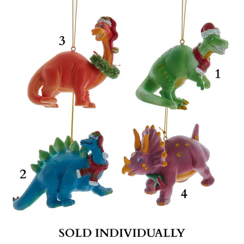 Multicolor Dinosaur Ornaments (4 Styles – Sold individually)