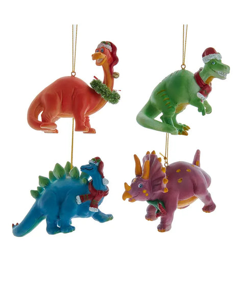 Multicolor Dinosaur Ornament (sold individually)