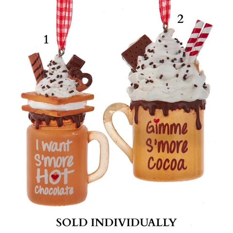 Fancy Hot Chocolate Ornaments (2 Styles – Sold individually)