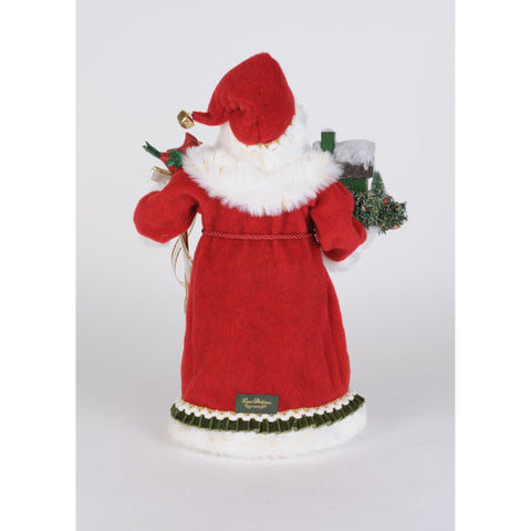 Lighted Evergreen Village Santa Figurine, 20"