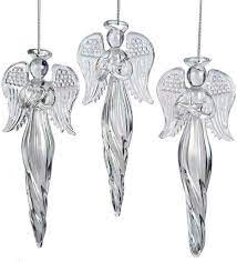Angel Finial Glass Ornaments