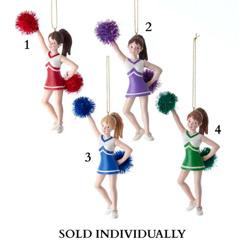 Cheerleader Ornaments (4 Styles – Sold individually)