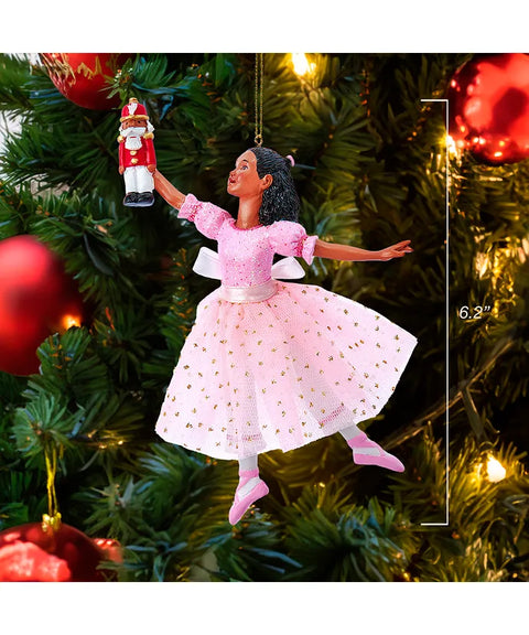 African American Clara Ballerina Ornament