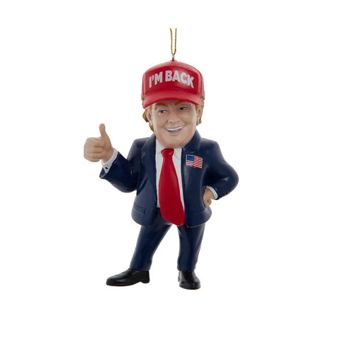 Trump "I'm Back" Ornament, 4.75"