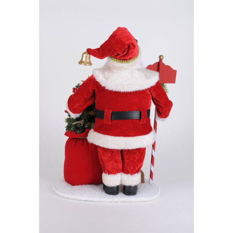 Lighted North Pole Magic Santa Figurine, 20"
