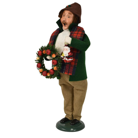 Ornament Family Man Caroler Figurine, 13"