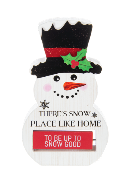 6" Snowman Spinning Sign