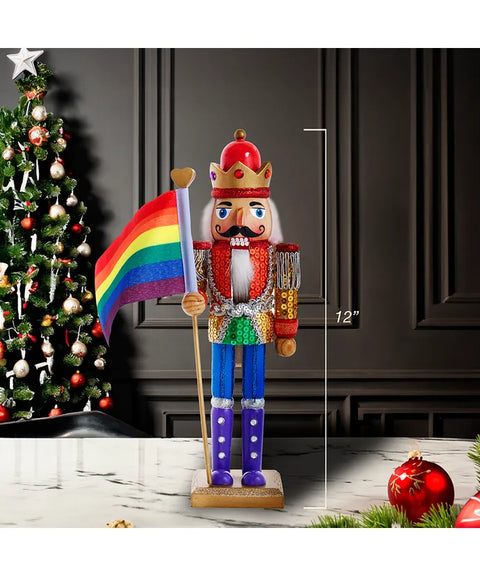 12" Pride Nutcracker