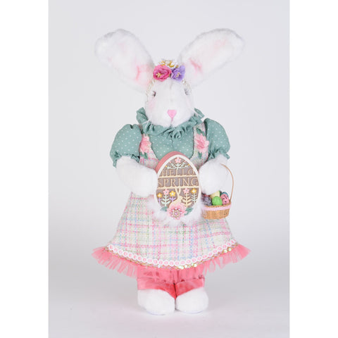 Lighted Sage Bunny Figure, 23"