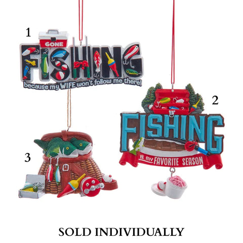 Fishing Ornaments (3 Styles – Sold individually)