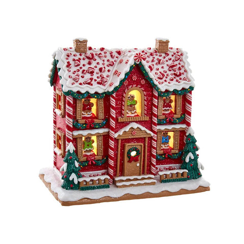 9.5" Battery-Operated Lighted Musical Gingerbread House