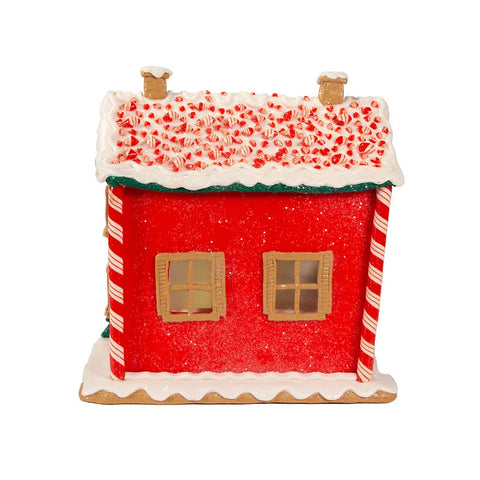 9.5" Battery-Operated Lighted Musical Gingerbread House
