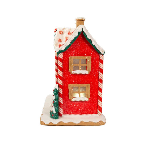 9.5" Battery-Operated Lighted Musical Gingerbread House