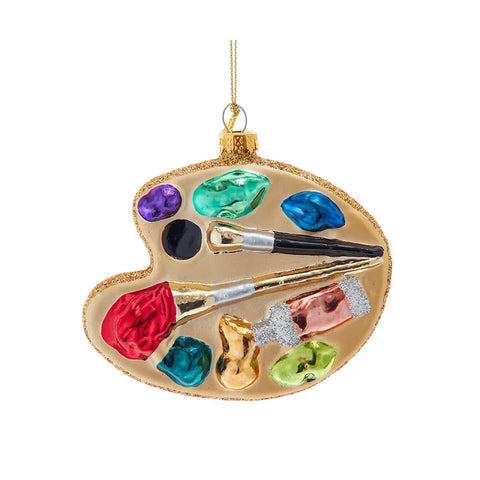 Glass Paint Tray Ornament, 3.9"