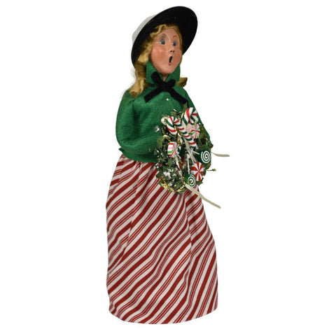 Merry Mint Woman Caroler Figurine, 13"