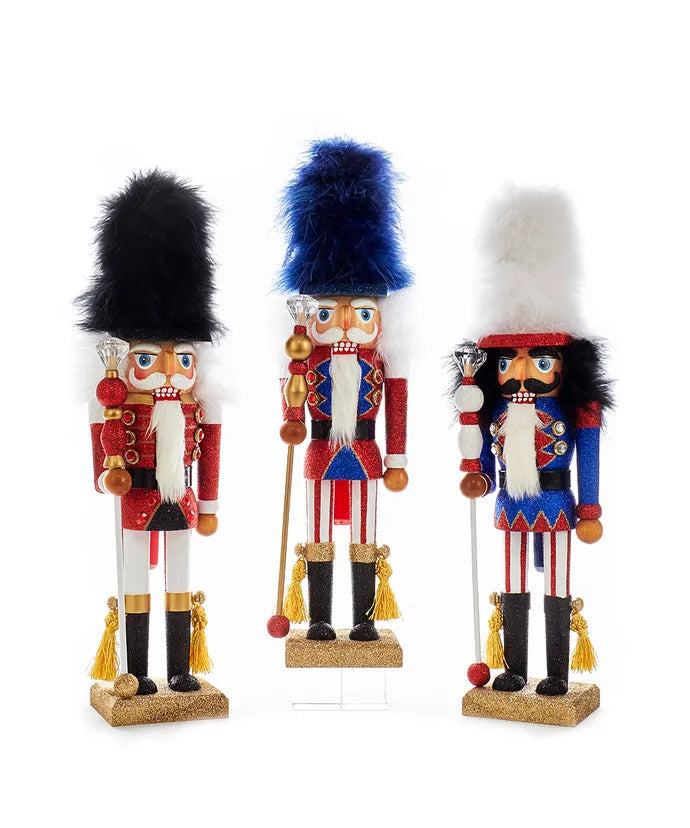 18" Hollywood Nutcrackers™ Red, White, and Blue Soldier Nutcrackers