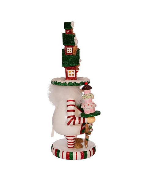 15" Hollywood Nutcrackers™ LED Gingerbread House Hat Nutcracker