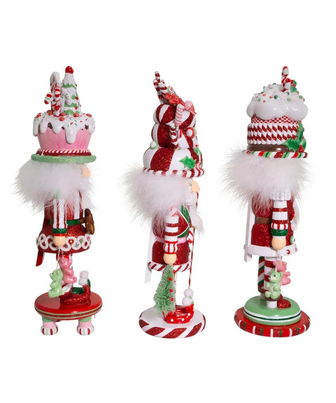 18" Hollywood Nutcrackers™ Candy and Cake Hat Nutcracker (3 Styles – Sold individually)