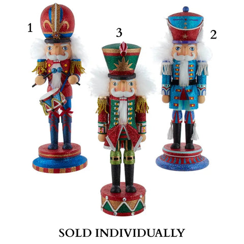 15" Hollywood Nutcrackers™ Colorful Soldier Nutcrackers (3 Styles – Sold individually)