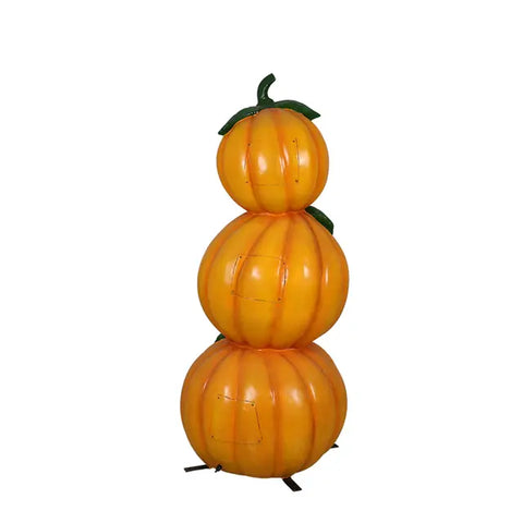 Large Happy Jack O' Lantern Pumpkin Stack Figure, 60"
