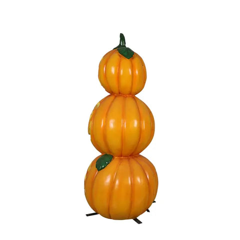 Large Happy Jack O' Lantern Pumpkin Stack Figure, 60"