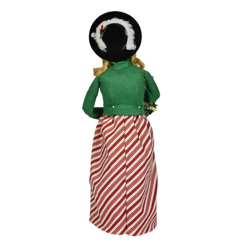 Merry Mint Woman Caroler Figurine, 13"