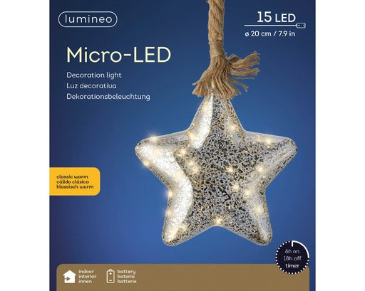 Micro Star, LED AA Battery Operated,  Indoor,  7.8" diameter