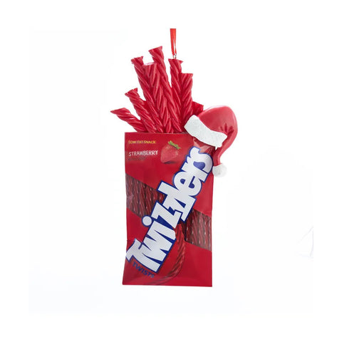 Hershey's™ Twizzlers With Santa Hat Ornament, 5.75"