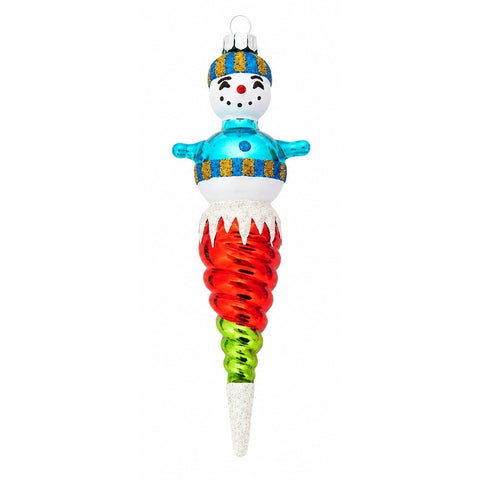 Christmas Confetti Santa Icicle Ornament, 7" (3 styles - sold individually)