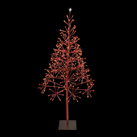 LED Shimmering Tree, 380 Lights, 4.5' (Red Twinkle)