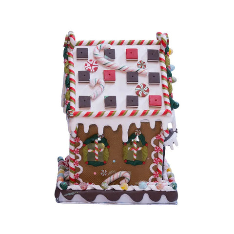 Claydough Candy Lighted House Figurine, 8.75"