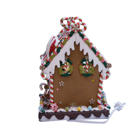 Claydough Candy Lighted House Figurine, 8.75"