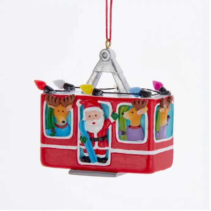 Santa Ski Gondola Ornament – Christmas In America