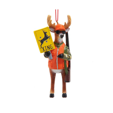 Hunting Deer Ornament, 4.375"