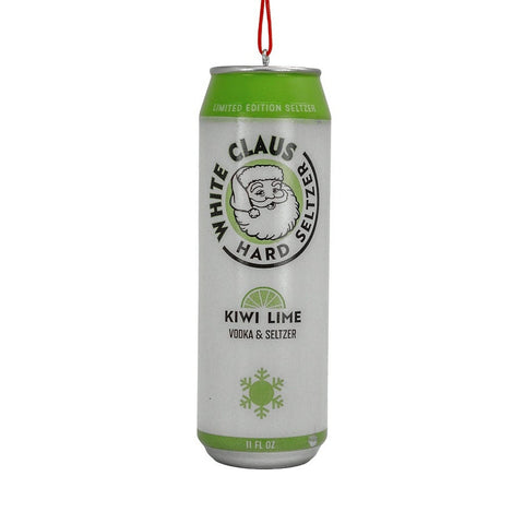 White Claus Hard Seltzer Ornament, 4.375" (3 styles - sold individually)